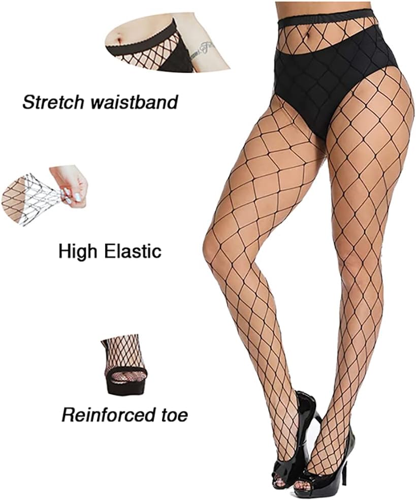 Notherss Black & white fishnet tights set — additional product view 1