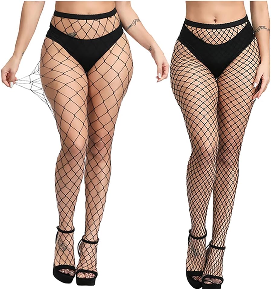 Notherss Black & white fishnet tights set — additional product view 2
